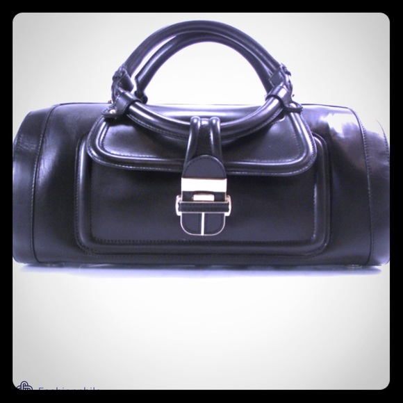 Jimmy Choo Leather Tahula Hillary Doctor Handbag - Picture 3 of 12